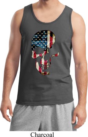Skull Americana Mens Tank Top