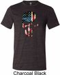 Skull Americana Mens Tri Blend Crewneck Shirt
