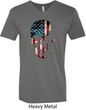 Skull Americana Mens V-Neck Shirt
