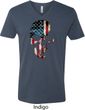 Skull Americana Mens V-Neck Shirt