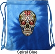 Skull Bag Sugar Skull with Roses Tie Dye Bag