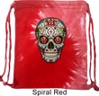 Skull Bag Sugar Skull with Roses Tie Dye Bag