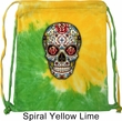 Skull Bag Sugar Skull with Roses Tie Dye Bag