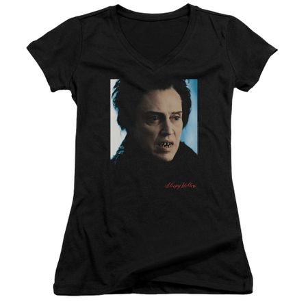 Sleepy Hollow Shirt Juniors V Neck The Horse man Black T-Shirt