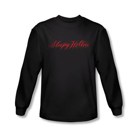 Sleepy Hollow Shirt Logo Long Sleeve Black Tee T-Shirt