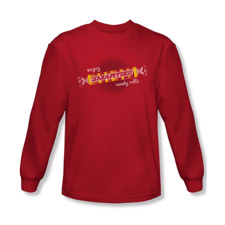 Smarties Shirt Enjoy Long Sleeve Red Tee T-Shirt
