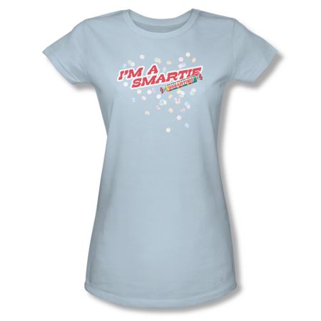 Smarties Shirt Juniors I'm A Smartie Light Blue T-Shirt