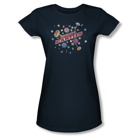 Smarties Shirt Juniors Parties Navy T-Shirt