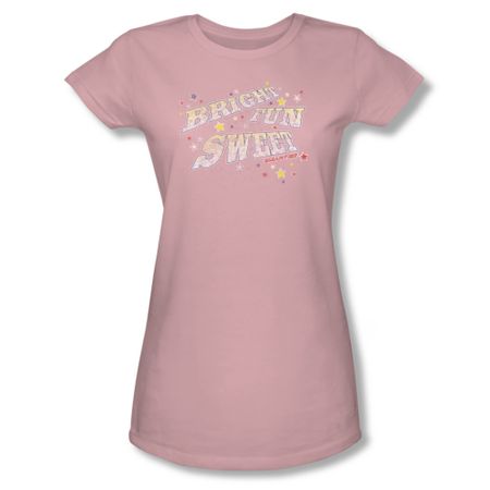 Smarties Shirt Juniors Sweet Fun Pink T-Shirt