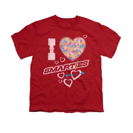 Smarties Shirt Kids I Heart Smarties Red T-Shirt