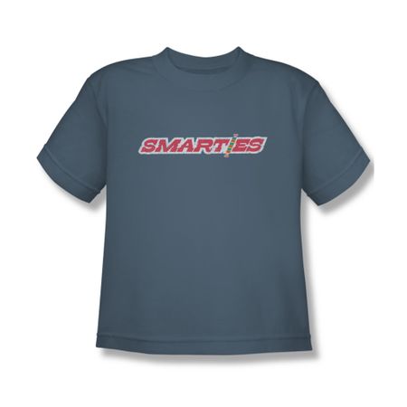 Smarties Shirt Kids Vintage Logo Slate T-Shirt
