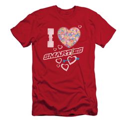Smarties Shirt Slim Fit I Heart Smarties Red T-Shirt Smarties Shirt Slim Fit I Heart Smarties Red T-Shirt