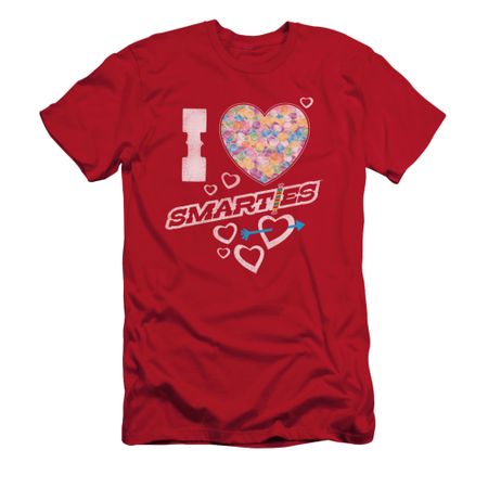 Smarties Shirt Slim Fit I Heart Smarties Red T-Shirt