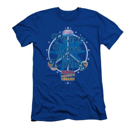 Smarties Shirt Slim Fit Peace Royal Blue T-Shirt