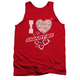 Smarties Shirt Tank Top I Heart Smarties Red Tanktop Smarties Shirt Tank Top I Heart Smarties Red Tanktop