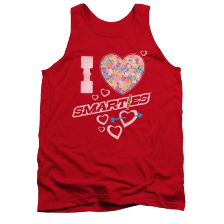 Smarties Shirt Tank Top I Heart Smarties Red Tanktop