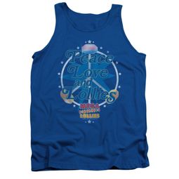 Smarties Shirt Tank Top Peace Royal Blue Tanktop