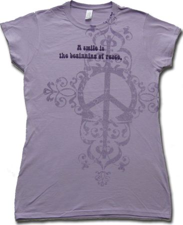 Smile Peace Juniors Yoga Shirt