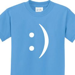 Smiley Chat Face Kids Funny Shirts