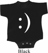 Smiley Chat Face Small Print Baby Onesie