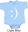 Smiley Chat Face Small Print Baby Onesie