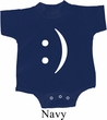 Smiley Chat Face Small Print Baby Onesie