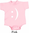 Smiley Chat Face Small Print Baby Onesie