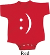 Smiley Chat Face Small Print Baby Onesie