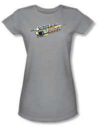 Smokey And The Bandit Juniors T-shirt Movie Logo Silver Tee Shirt