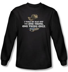 Smokey And The Bandit T-shirt Movie Hat Adult Black Long Sleeve Shirt