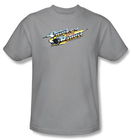 Smokey And The Bandit T-shirt Movie Logo Adult Silver Tee Shirt