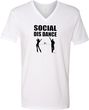 Social Distance Dance Adult V-Neck T-Shirt
