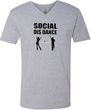 Social Distance Dance Adult V-Neck T-Shirt