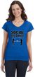 Social Distance Dance Ladies Fit V-Neck T-Shirt