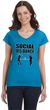 Social Distance Dance Ladies Fit V-Neck T-Shirt