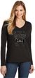 Social Distance Dance Ladies Long Sleeve V-Neck T-Shirt