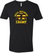 Social Distancing Champ Adult V-Neck T-Shirt