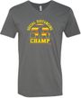 Social Distancing Champ Adult V-Neck T-Shirt