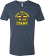 Social Distancing Champ Adult V-Neck T-Shirt