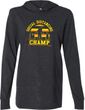 Social Distancing Champ Lightweight Hoodie T-Shirt