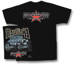 Solo Speed Shop T-Shirt - Speed Haulin Classic Car Adult Tee Shirt Solo Speed Shop T-Shirt - Speed Haulin Classic Car Adult Tee Shirt