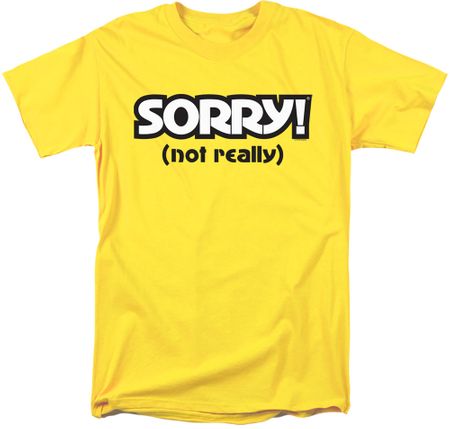 Sorry Board Game Adult T-shirt - Yellow
