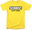 Sorry Board Game Adult T-shirt - Yellow
