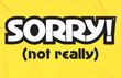 Sorry Board Game Adult T-shirt - Yellow