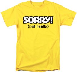 Sorry Board Game Adult T-shirt - Yellow
