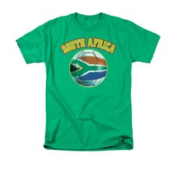 South Africa Soccer Futbol Shirt Adult Kelly Green Tee T-Shirt