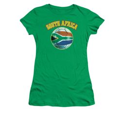 South Africa Soccer Futbol Shirt Juniors Kelly Green Tee T-Shirt