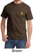 Soviet Shirt Hammer and Sickle Yellow Logo Pocket Print