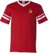 Soviet Soccer Mens Futbol Shirt - Small Print - Yellow Logo