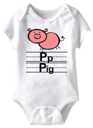 Spell That Funny Baby Romper White Infant Babies Creeper